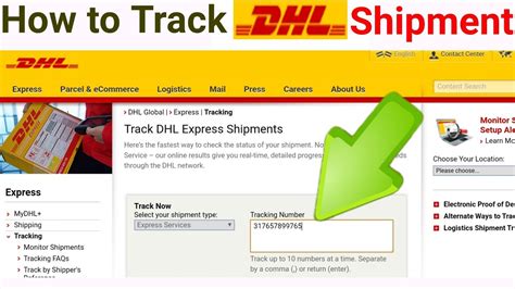 dhl shipping tracking.